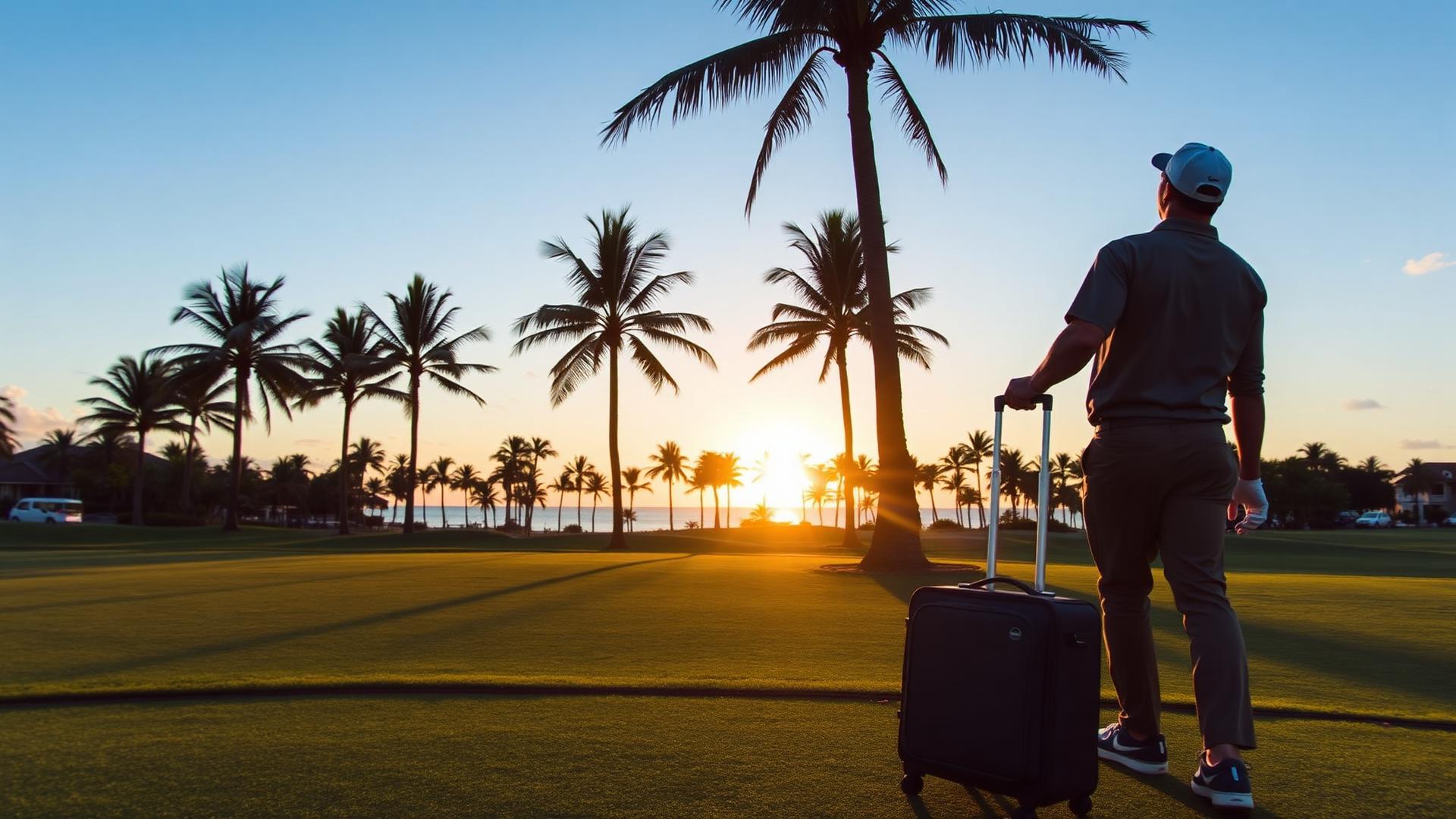 Golf Travel — editorial illustration